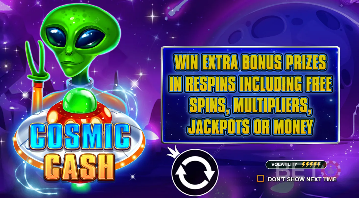 Juega una aventura extraterrestre tragamonedas cosmic cash